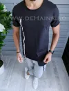 Tricou barbati negru slim fit Vagabond B1951 N5-3.1
